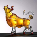 Novelty Animal Bull Shaped Whisky Glass Decanter